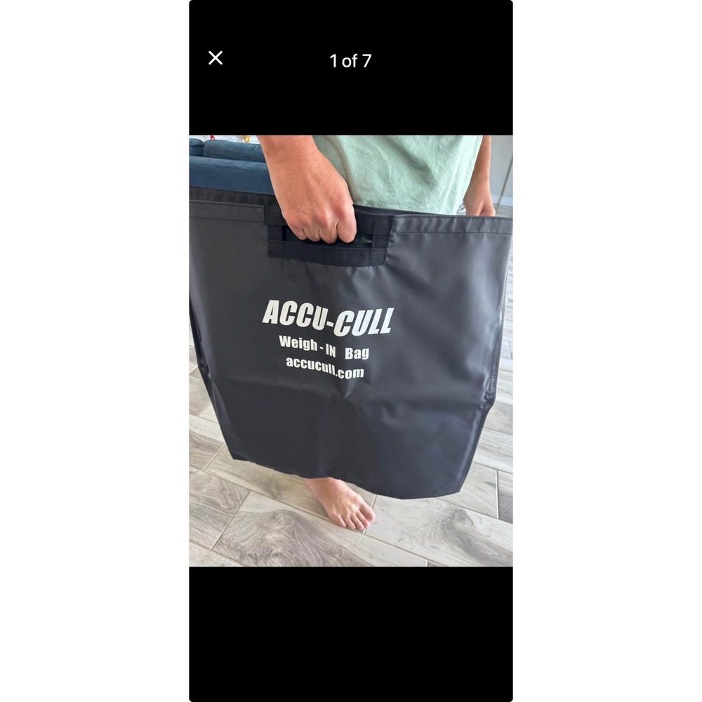 Accu-Cull Bass Weigh-In Bag Black 24x24x22 Plastic/Mesh Freshwater